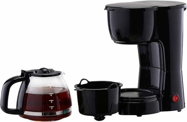 Mainstays 5 Cup Black Coffee Maker with Removable Filter Basket